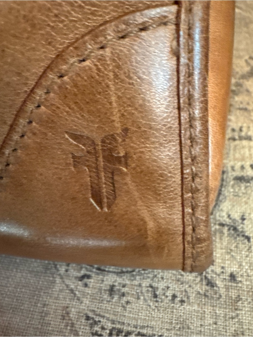 Frye Cognac Leather Carryall Satchel - Picture 4 of 12